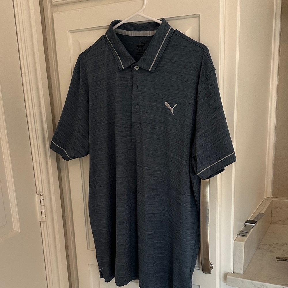 Puma Men's Navy Polo Shirt